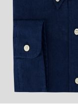 Chemise en Lin Grande Taille Bleu Marine